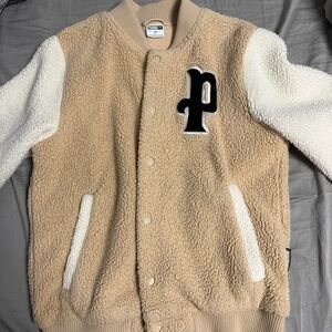 Puma Beige and Cream Puffer Jacket